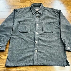 FURYO Heavyweight Wool Shacket Overshirt | Men’s XL/XG | Charcoal Grey